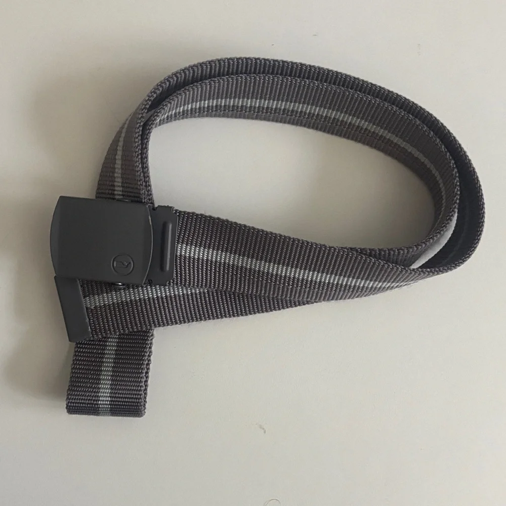 Vineyard Vines Two Tone Gray Striped Woven Men's Belt